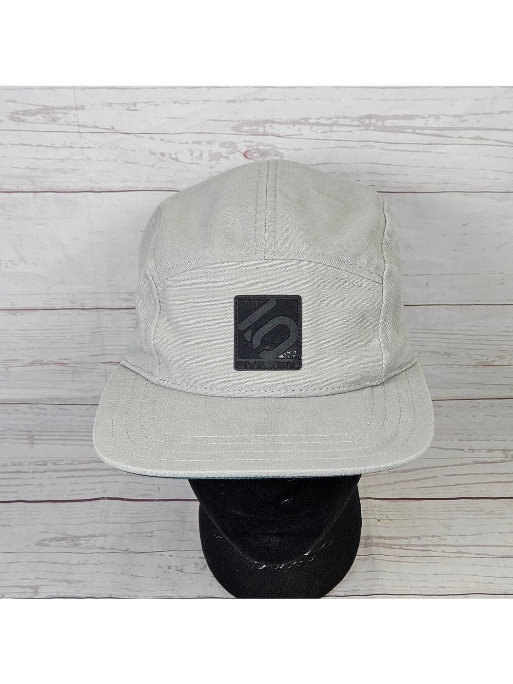 Five Ten 5 Panel Camp Hat Adjustable Gray Teal Outdoor Cycling Climbing Casual